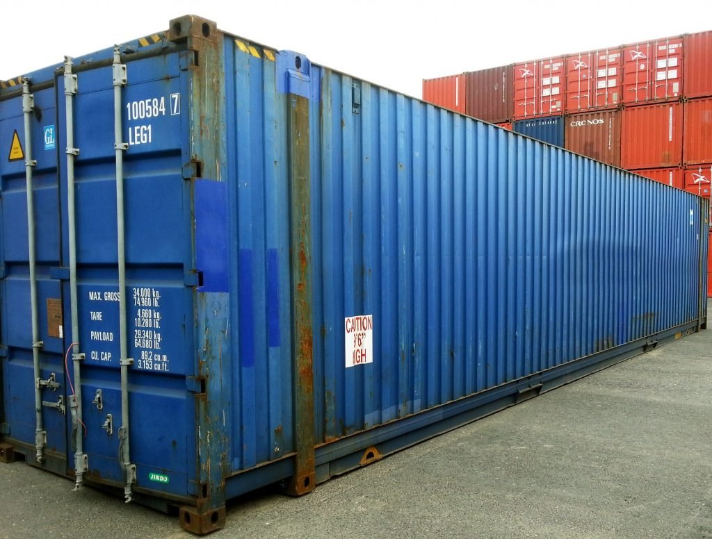 45ft High Cube Blue Shipping Container - Image 3